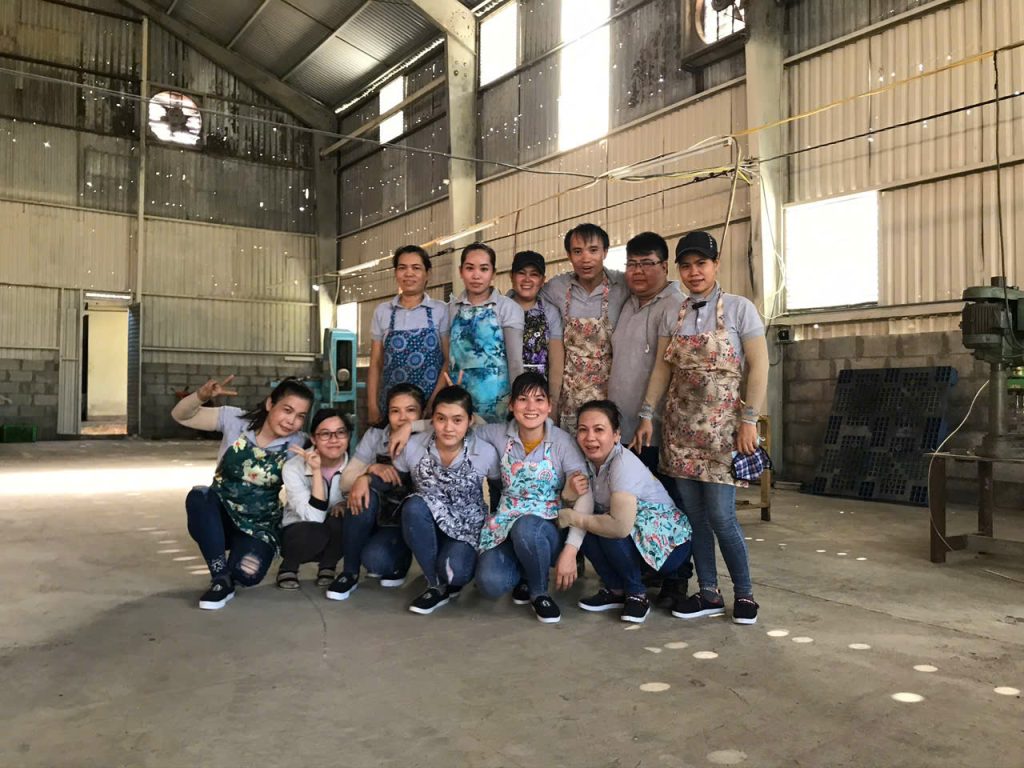 Truc Lam team during the early years of the company in Nha Trang, Vietnam